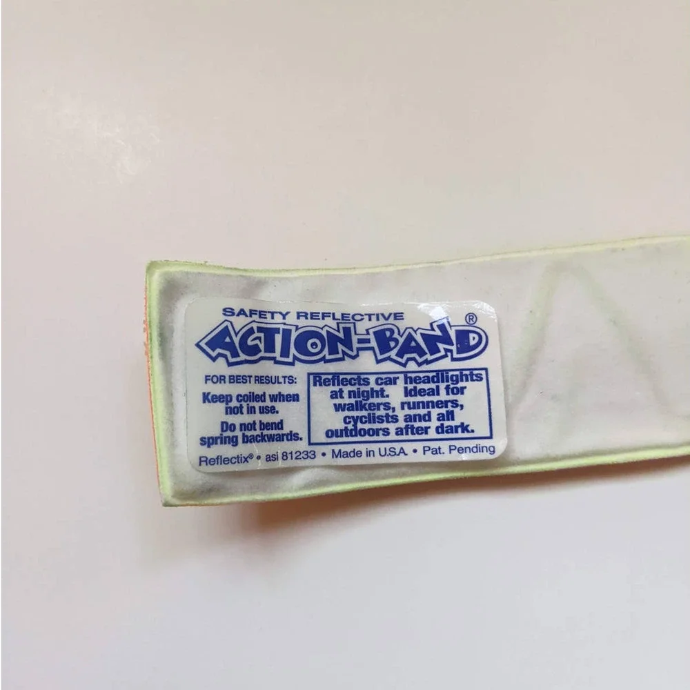 3 Vintage Halloween Slap Bracelets, Reflective‎ Safety Trick or Treat Wristbands
